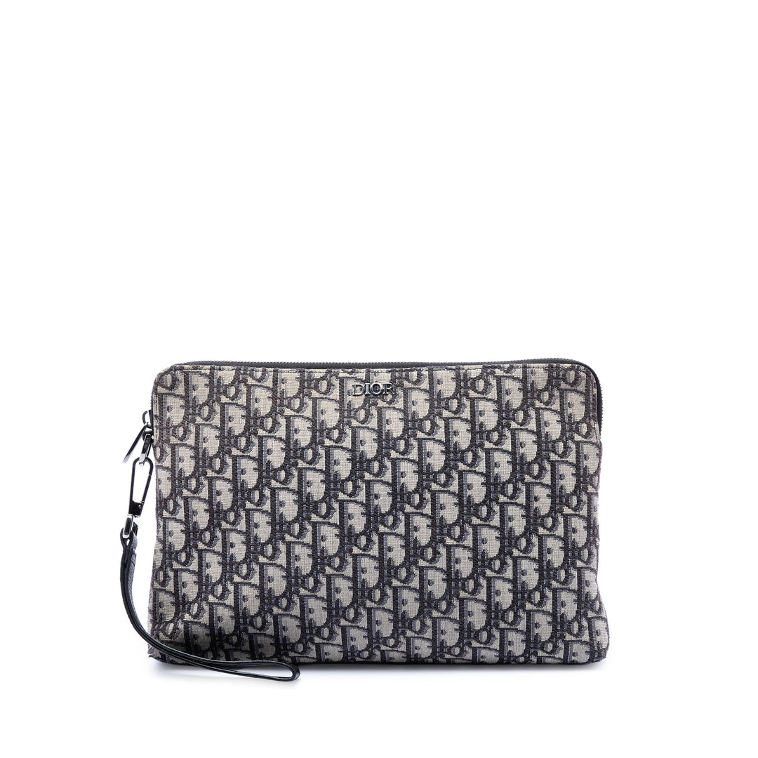 Dior Oblique Toile A4 Zipped Pochette
