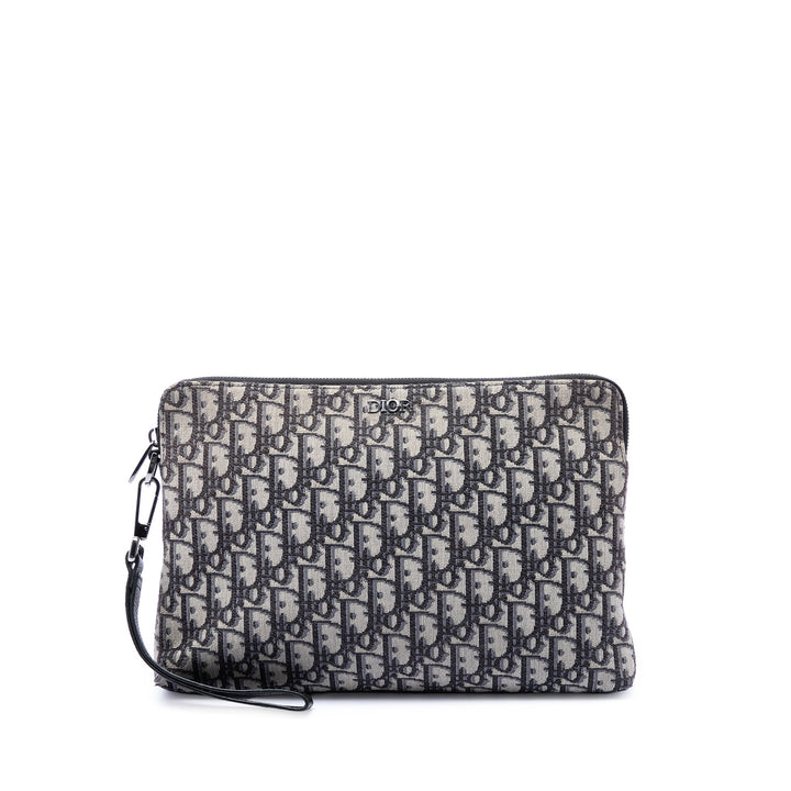 Dior Oblique Toile A4 Zipped Pochette
