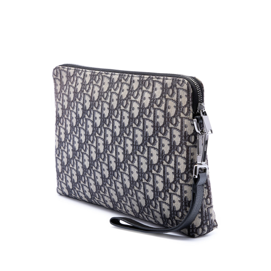 Dior Oblique Toile A4 Zipped Pochette