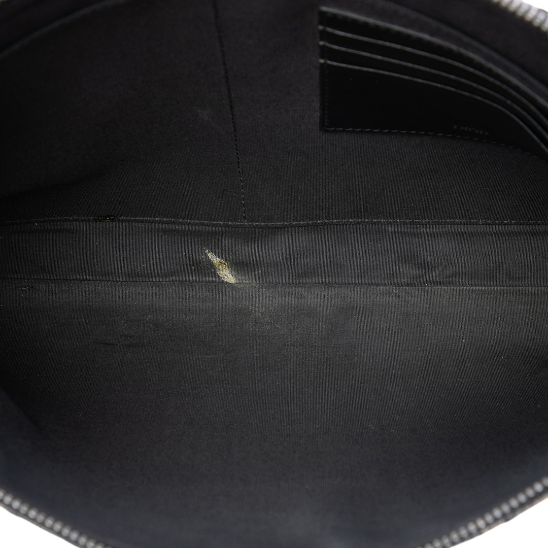 Dior Oblique Toile A4 Zipped Pochette