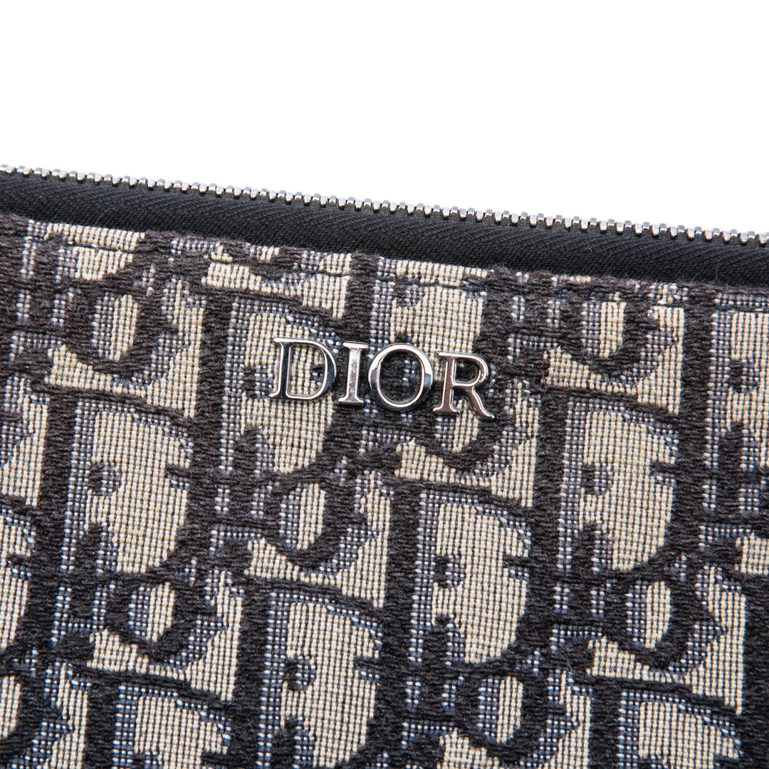 Dior Oblique Toile A4 Zipped Pochette