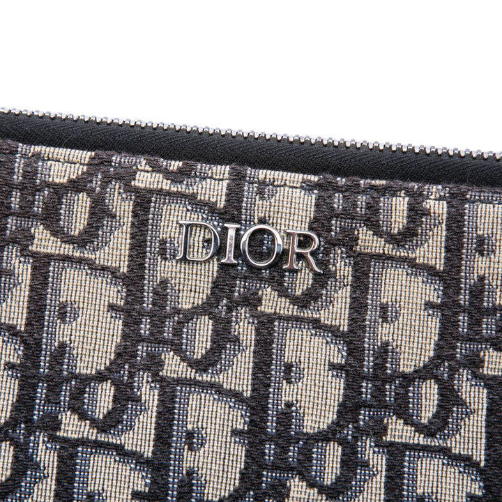 Dior Oblique Toile A4 Zipped Pochette