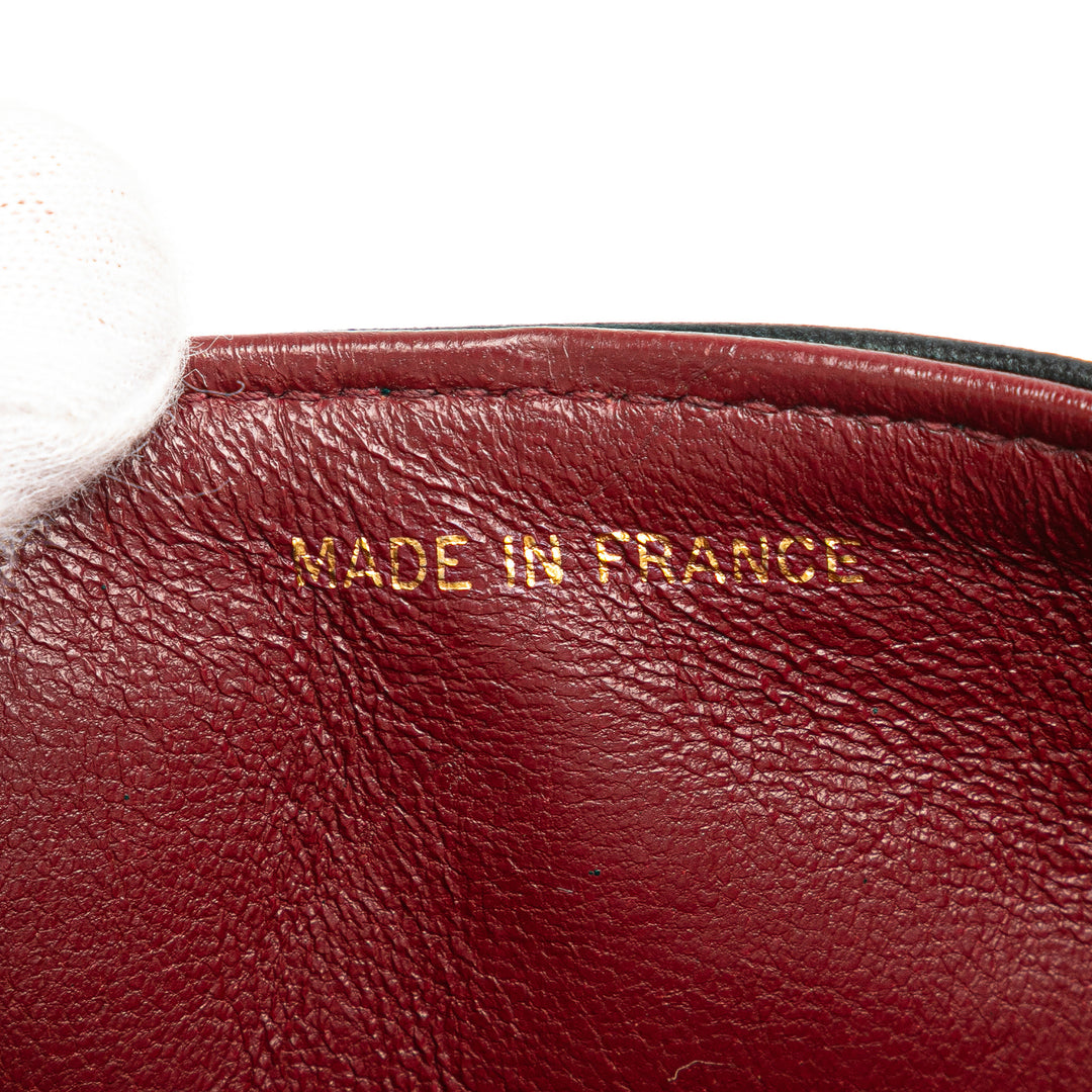 Small Classic Lambskin Double Flap Black - Gaby Paris
