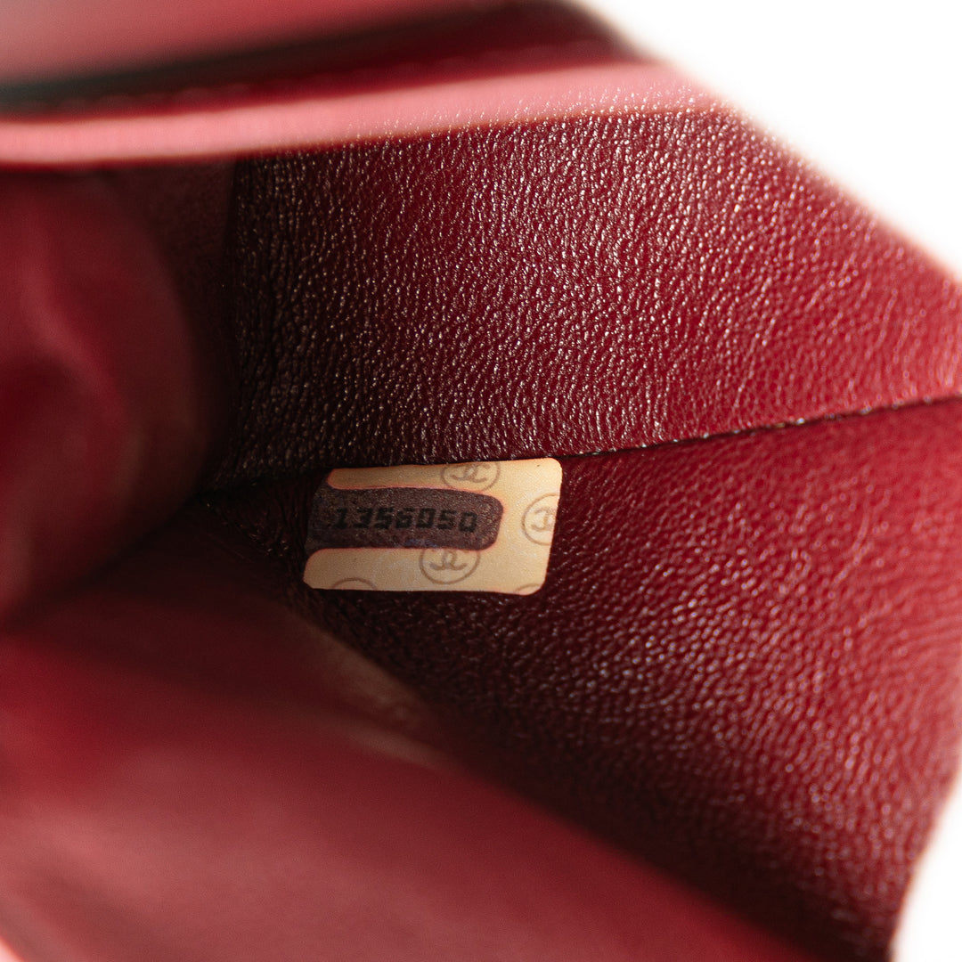 Small Classic Lambskin Double Flap Black - Gaby Paris