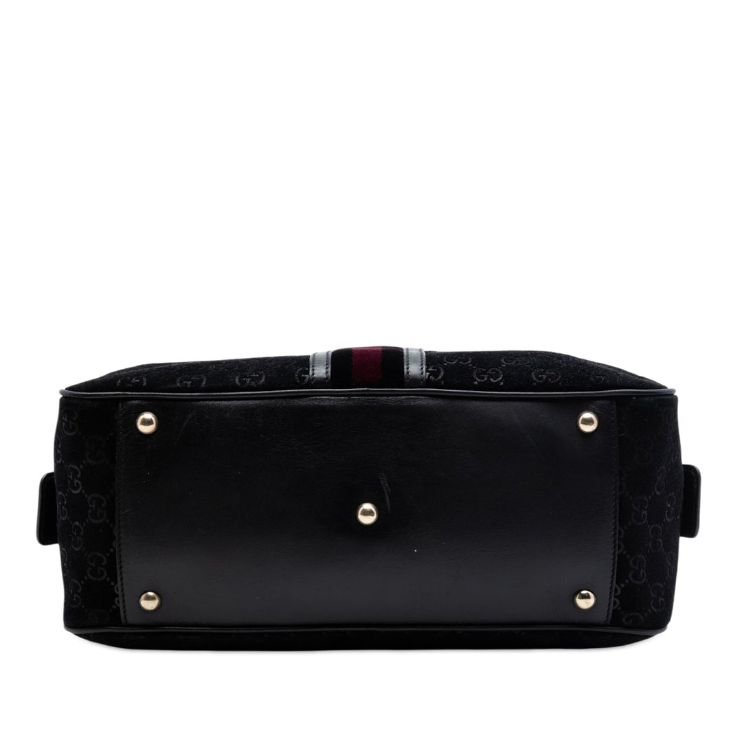 Gucci GG Daim Web Dome Sac à main