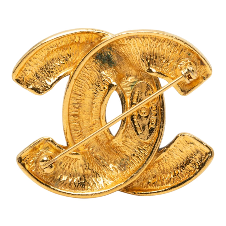 CC plaqué Matelassé Broche Doré