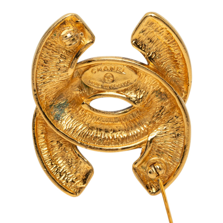 CC plaqué Matelassé Broche Doré