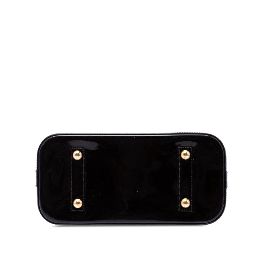 Alma PM Cuir verni Monogram Violet