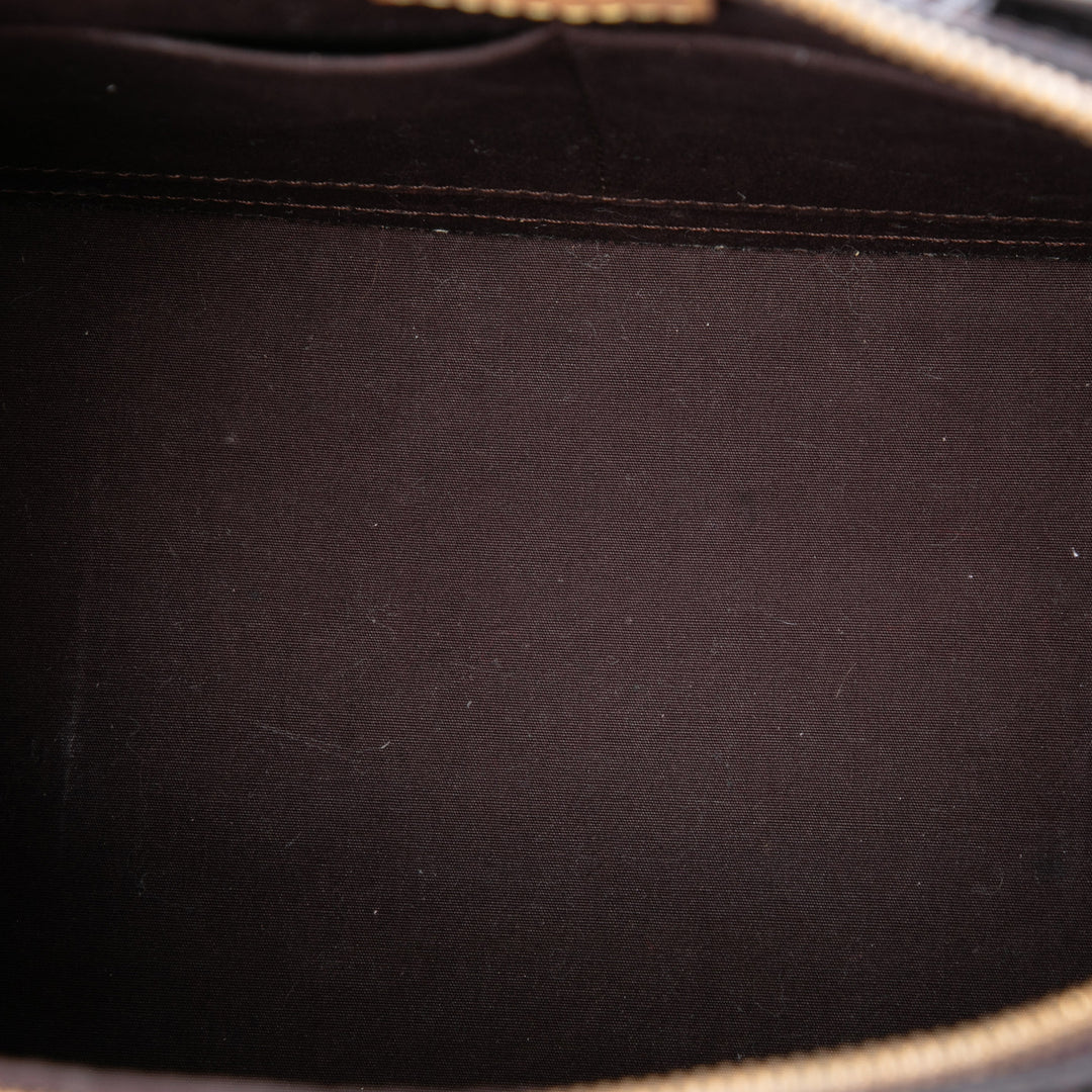 Alma PM Cuir verni Monogram Violet