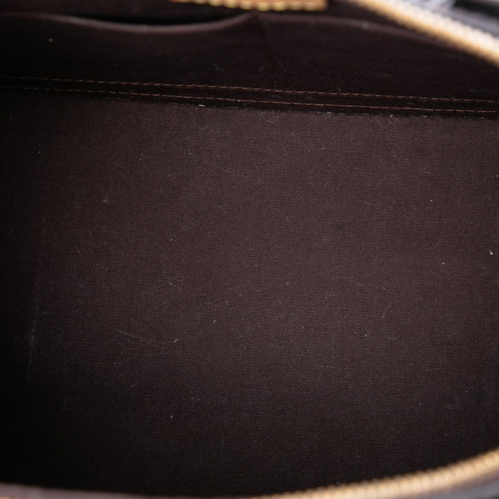 Alma PM Cuir verni Monogram Violet