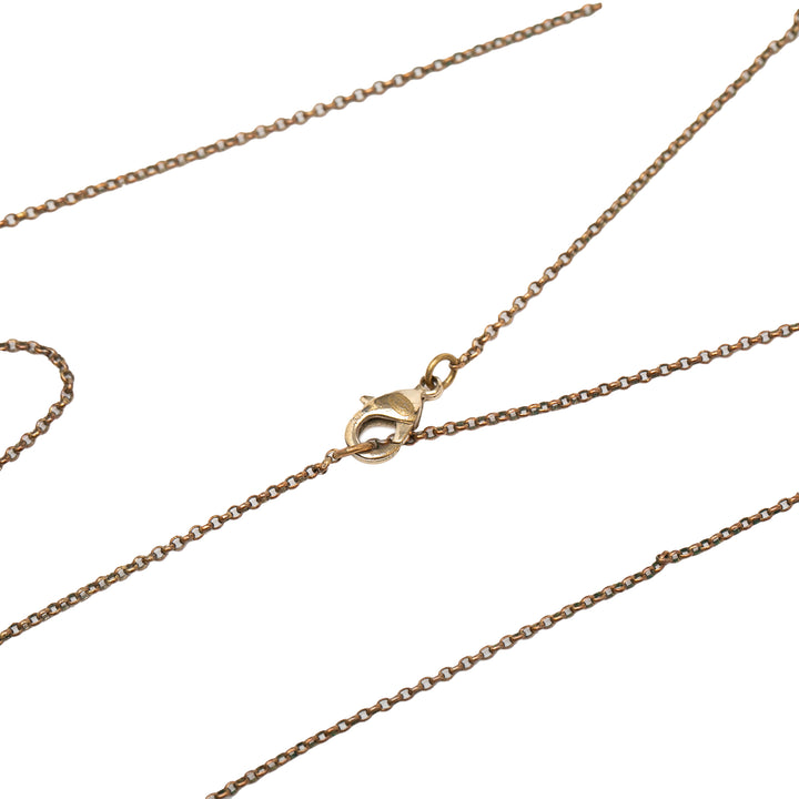 Chanel plaqué CC Cristal Pendant Collier