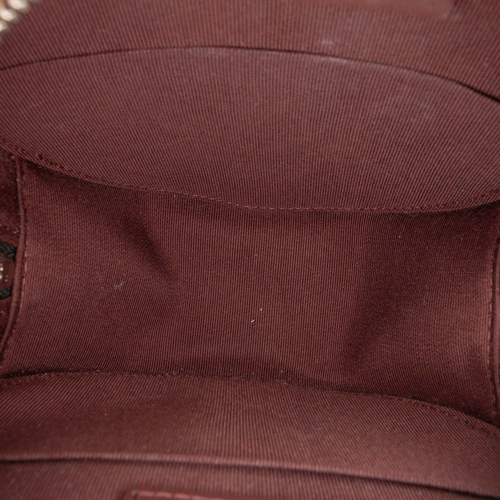 Chanel CC Matelassé Caviar Rond Pochette avec chaîne