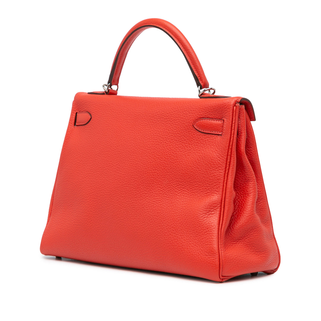 Hermès Togo Kelly Retourne 32 Red - GABY PARIS