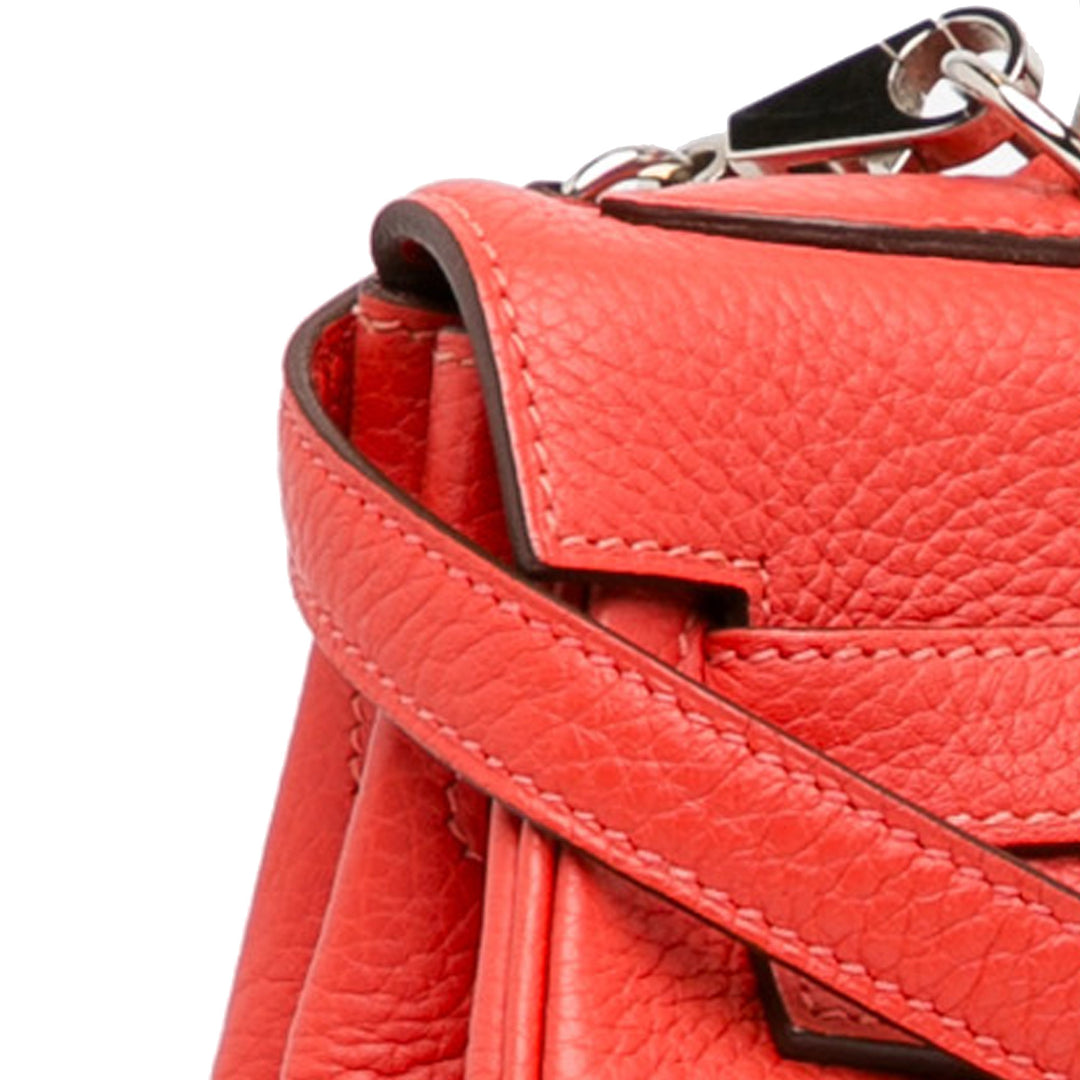 Hermès Togo Kelly Retourne 32 Red - GABY PARIS