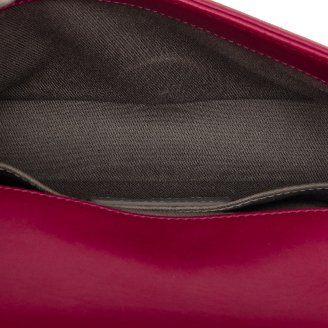 Chanel Small Matelassé Velours Boy à rabat