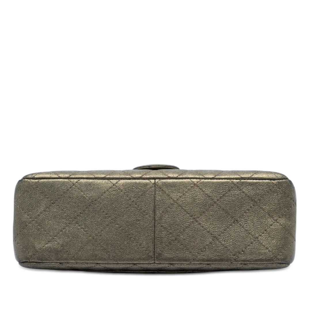 Chanel Matelassé Metallic vieilli Cuir de veau Reissue 2.55 Double rabat 226