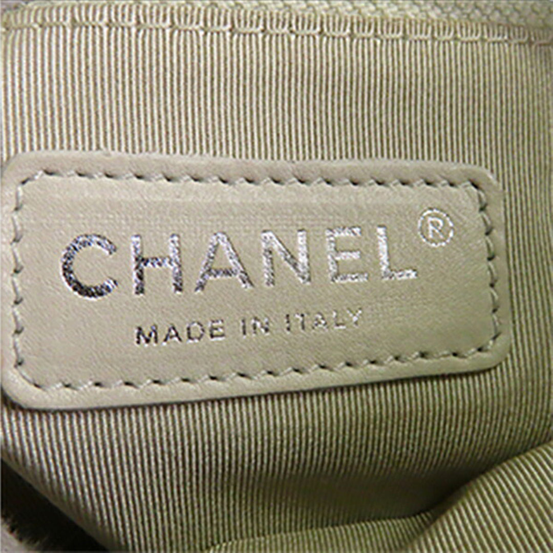 Chanel Matelassé Washed Cuir d'agneau Sac rond à chaîne Hobo