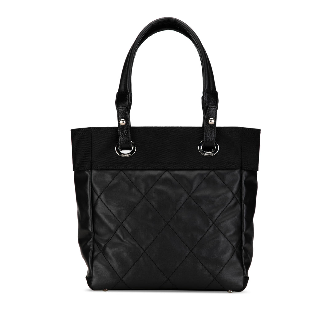 Small Paris-Biarritz Tote Black - Gaby Paris