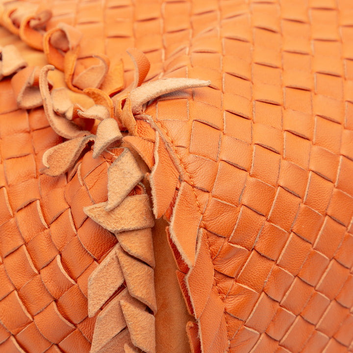 Bottega Veneta Large Nappa Intrecciato Franges Hobo