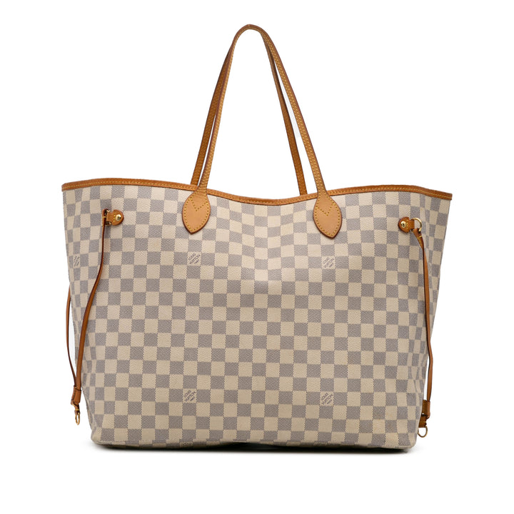 Louis Vuitton Damier Azur Neverfull GM Blanc