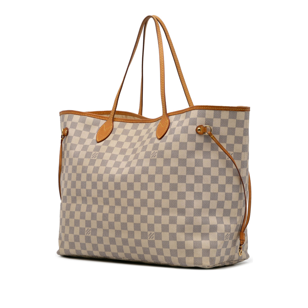 Louis Vuitton Damier Azur Neverfull GM Blanc