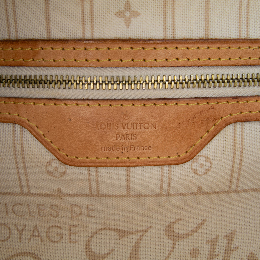 Louis Vuitton Damier Azur Neverfull GM Blanc