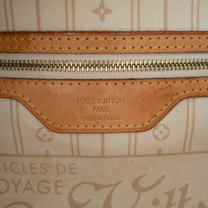 Louis Vuitton Damier Azur Neverfull GM Blanc