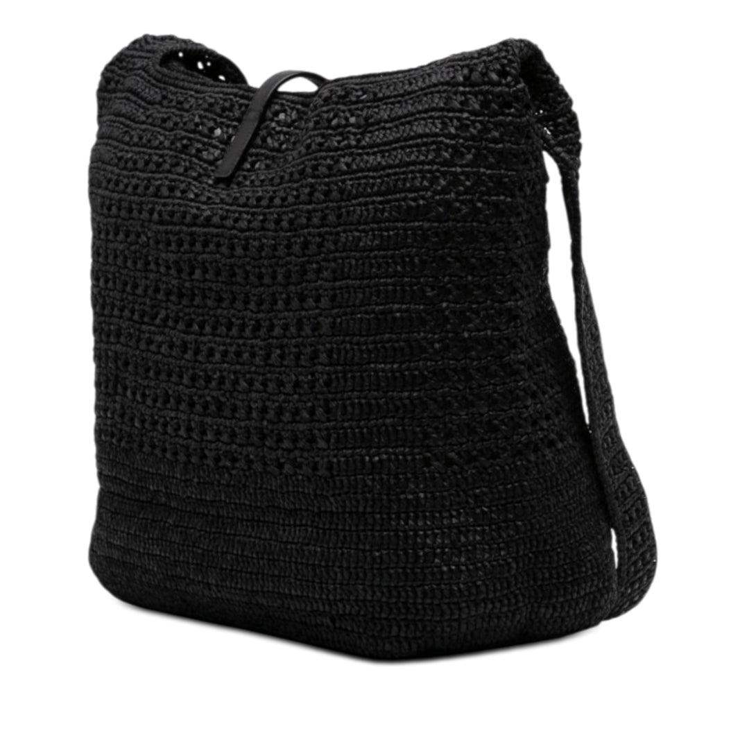 Saint Laurent Medium Raffia Le 5 a 7 Cabas