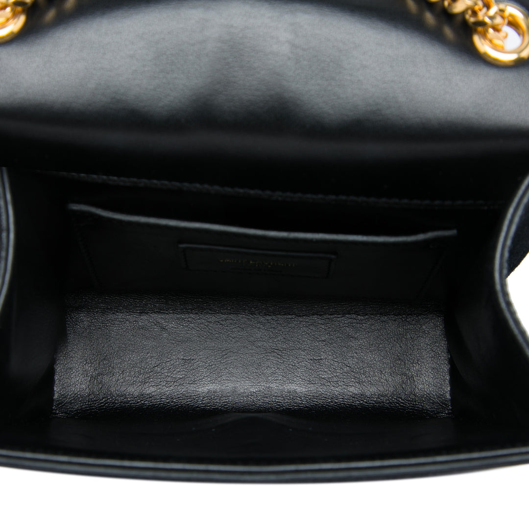 Saint Laurent Small Daim Monogram Kate Pompon Sac porté croisé