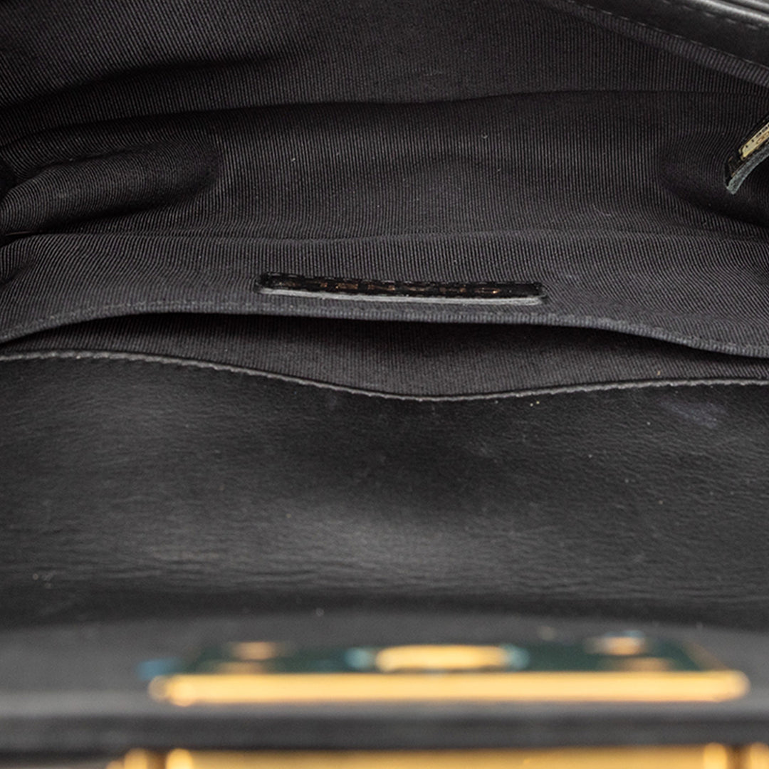 Chanel Small Velours et Cuir de veau Boy à rabat