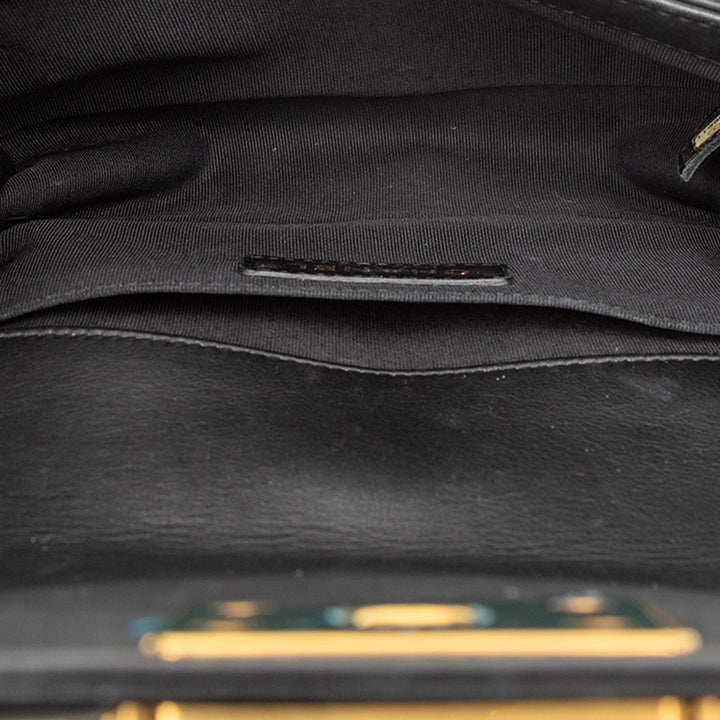 Chanel Small Velours et Cuir de veau Boy à rabat