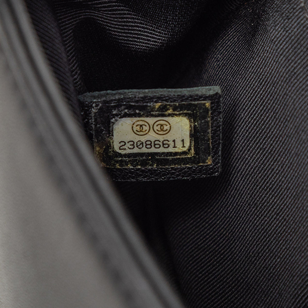 Chanel Small Velours et Cuir de veau Boy à rabat