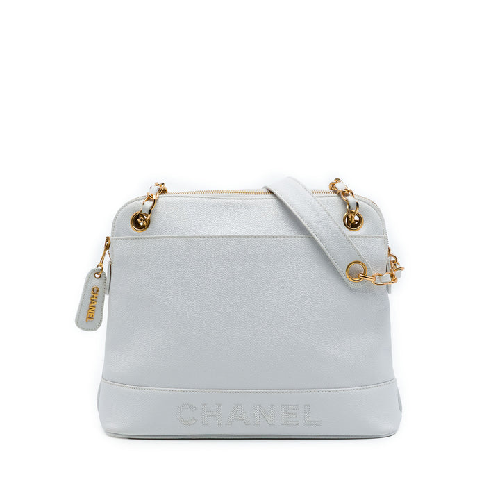 Chanel Caviar Logo Chain Sac bandoulière