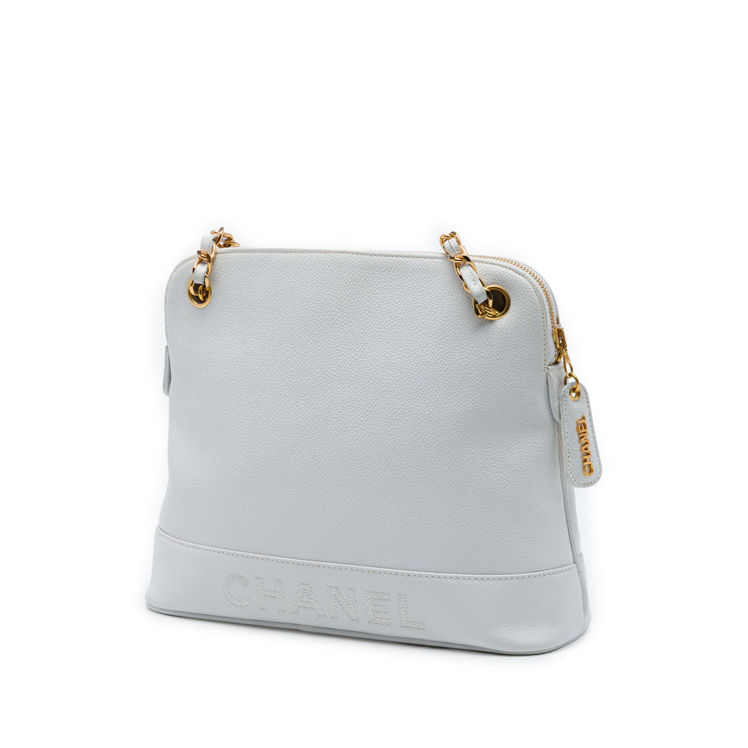 Chanel Caviar Logo Chain Sac bandoulière