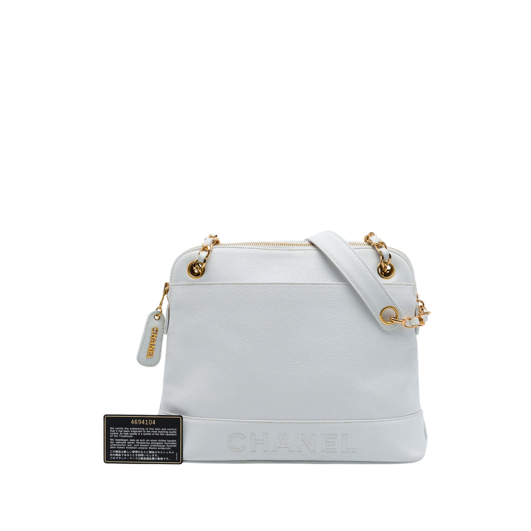 Chanel Caviar Logo Chain Sac bandoulière