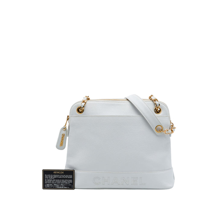 Chanel Caviar Logo Chain Sac bandoulière
