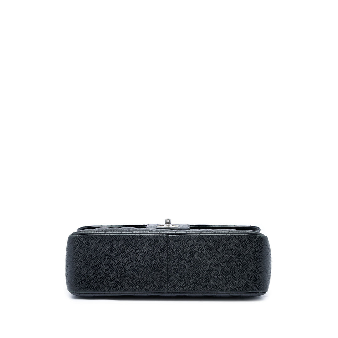 Chanel Sac porté épaule Classic Double rabat Jumbo Cuir caviar Noir – vue 3 – GABY PARIS