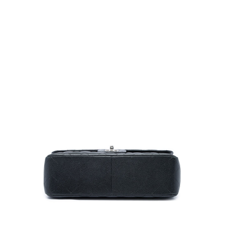 Chanel Sac porté épaule Classic Double rabat Jumbo Cuir caviar Noir – vue 3 – GABY PARIS