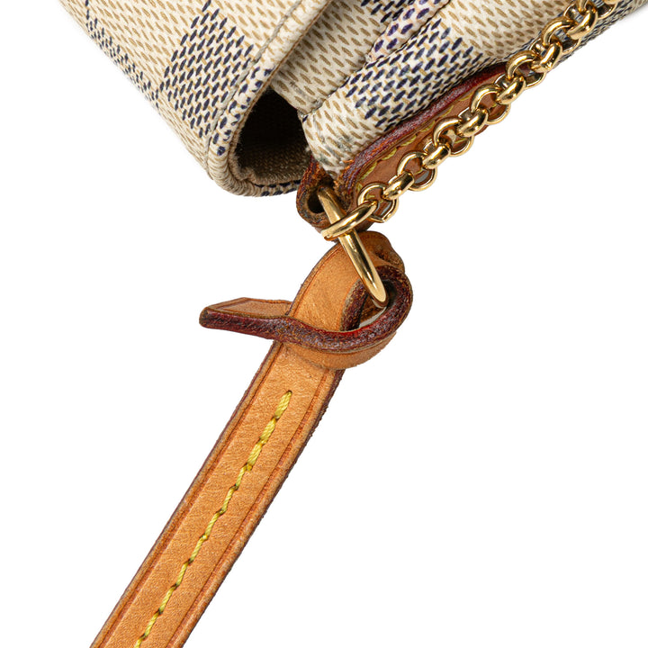 Damier Azur Favorite PM White - Gaby Paris