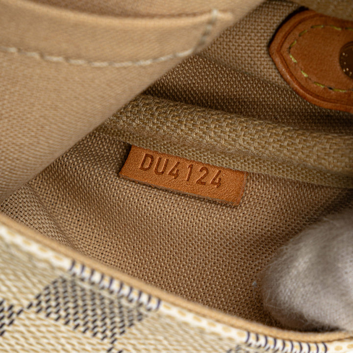 Damier Azur Favorite PM White - Gaby Paris