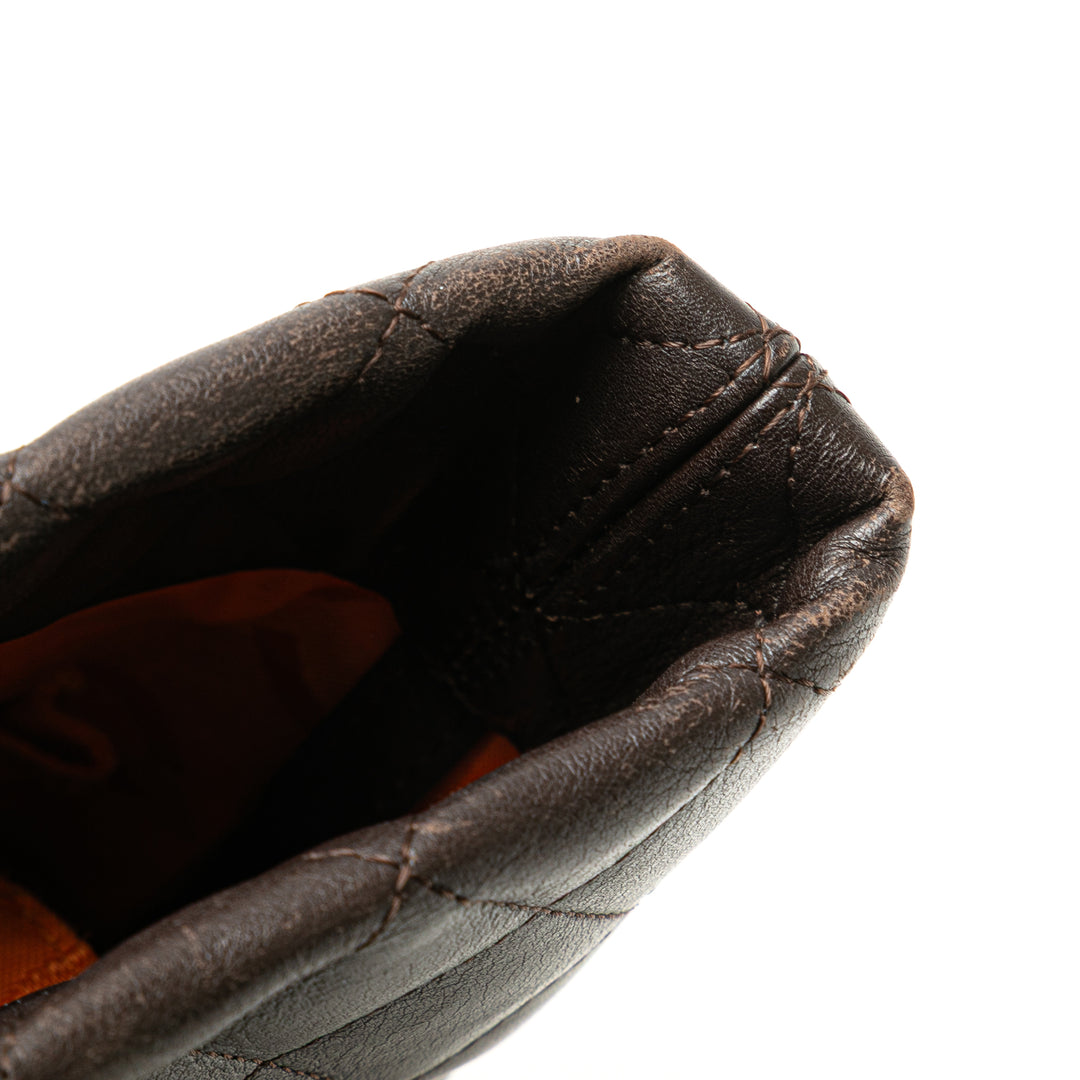 Medium Lambskin Cambon Ligne Tote Brown - Gaby Paris
