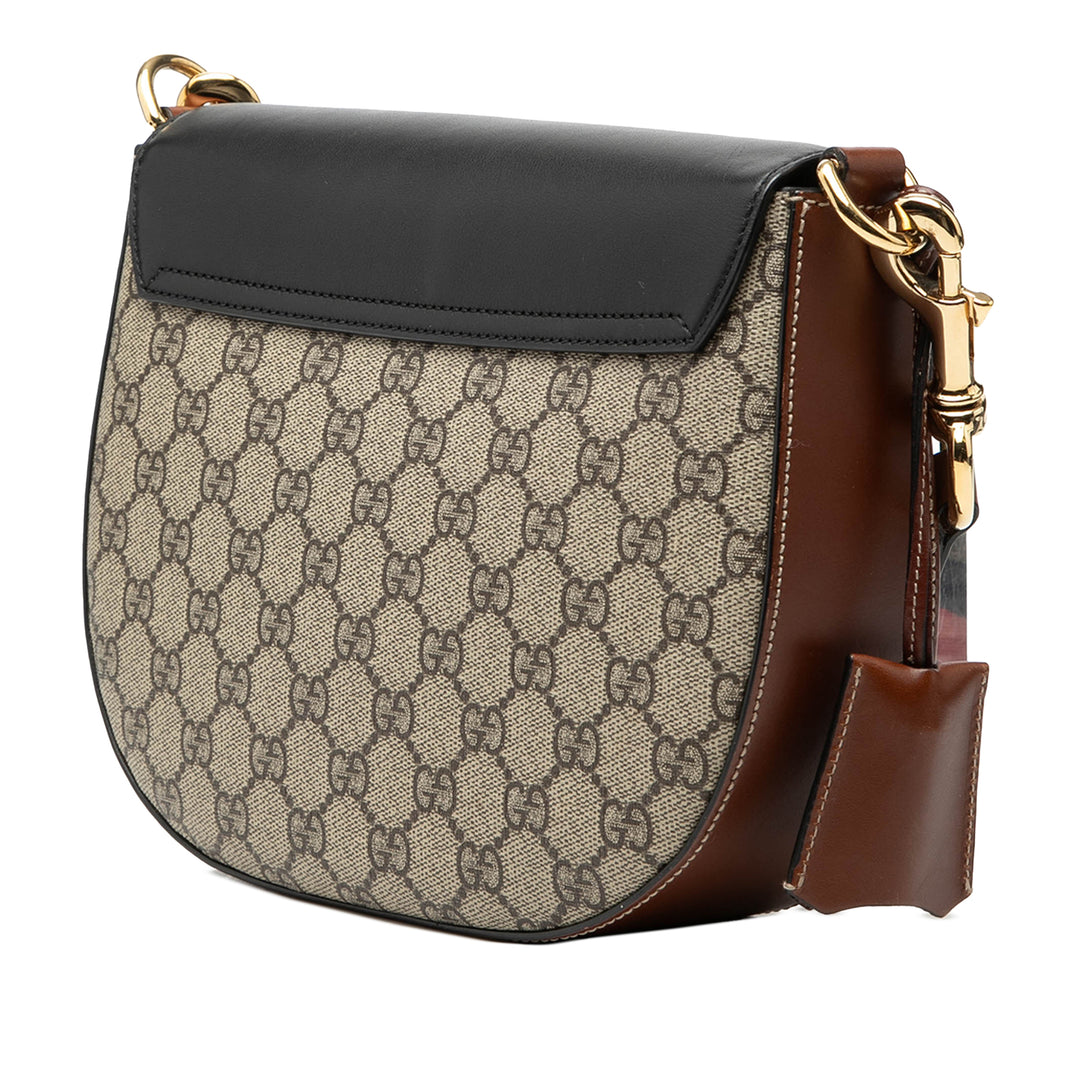 Gucci GG Supreme Web Padlock Sac porté croisé