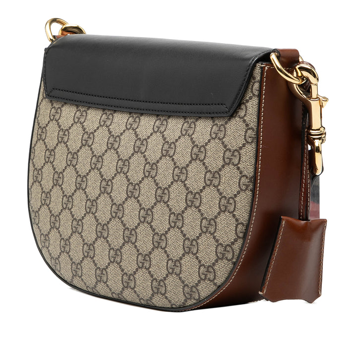 Gucci GG Supreme Web Padlock Sac porté croisé