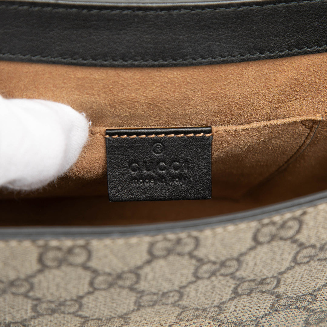 Gucci GG Supreme Web Padlock Sac porté croisé