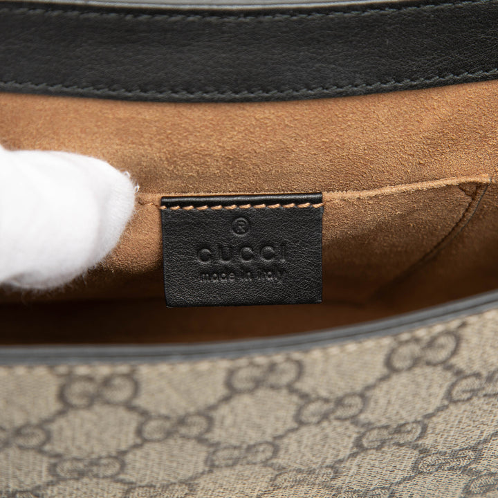 Gucci GG Supreme Web Padlock Sac porté croisé