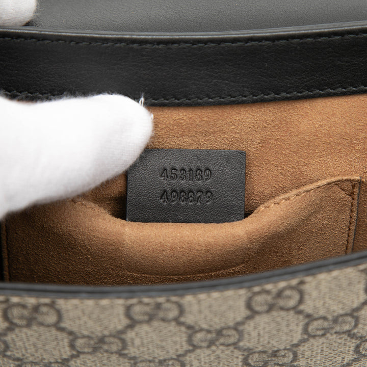 Gucci GG Supreme Web Padlock Sac porté croisé