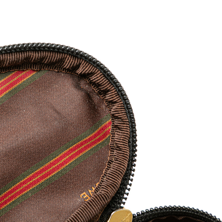 Leather Velasquez Twist Vanity Bag Black - Gaby Paris