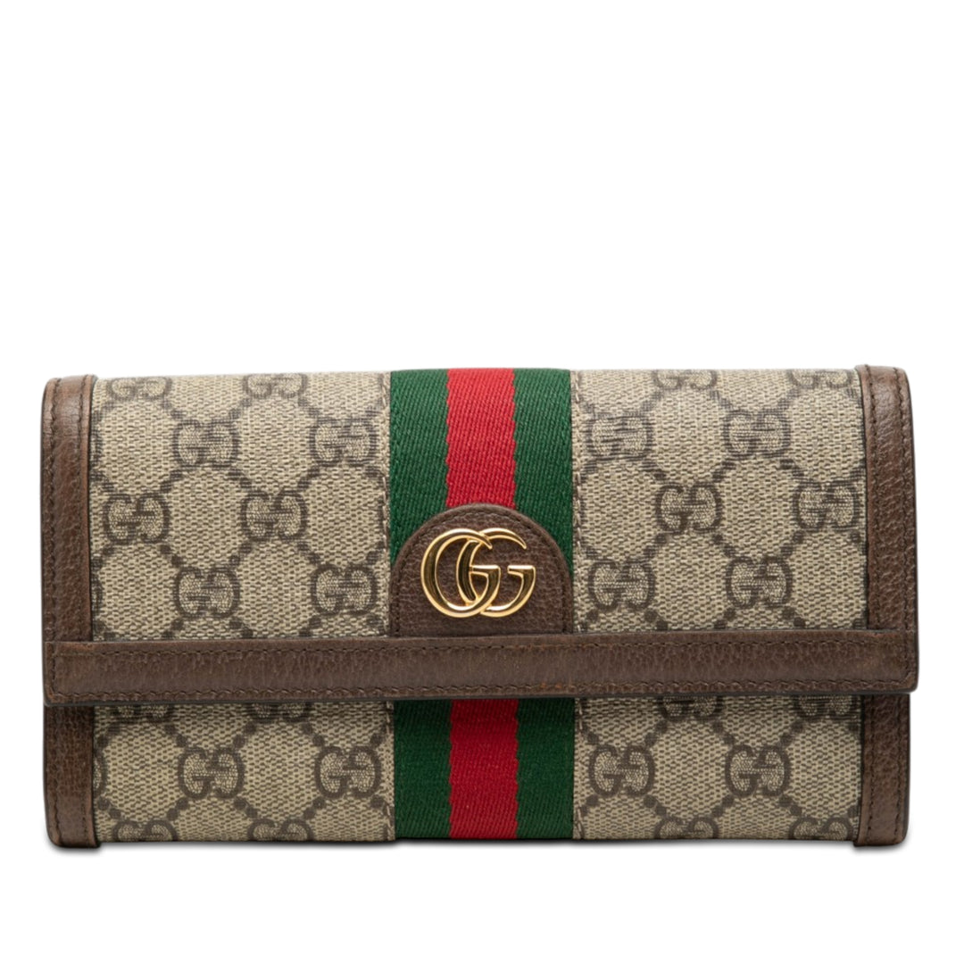 Gucci GG Supreme Web Ophidia Continental Portefeuille