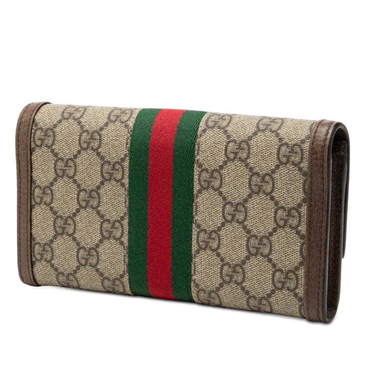 Gucci GG Supreme Web Ophidia Continental Portefeuille