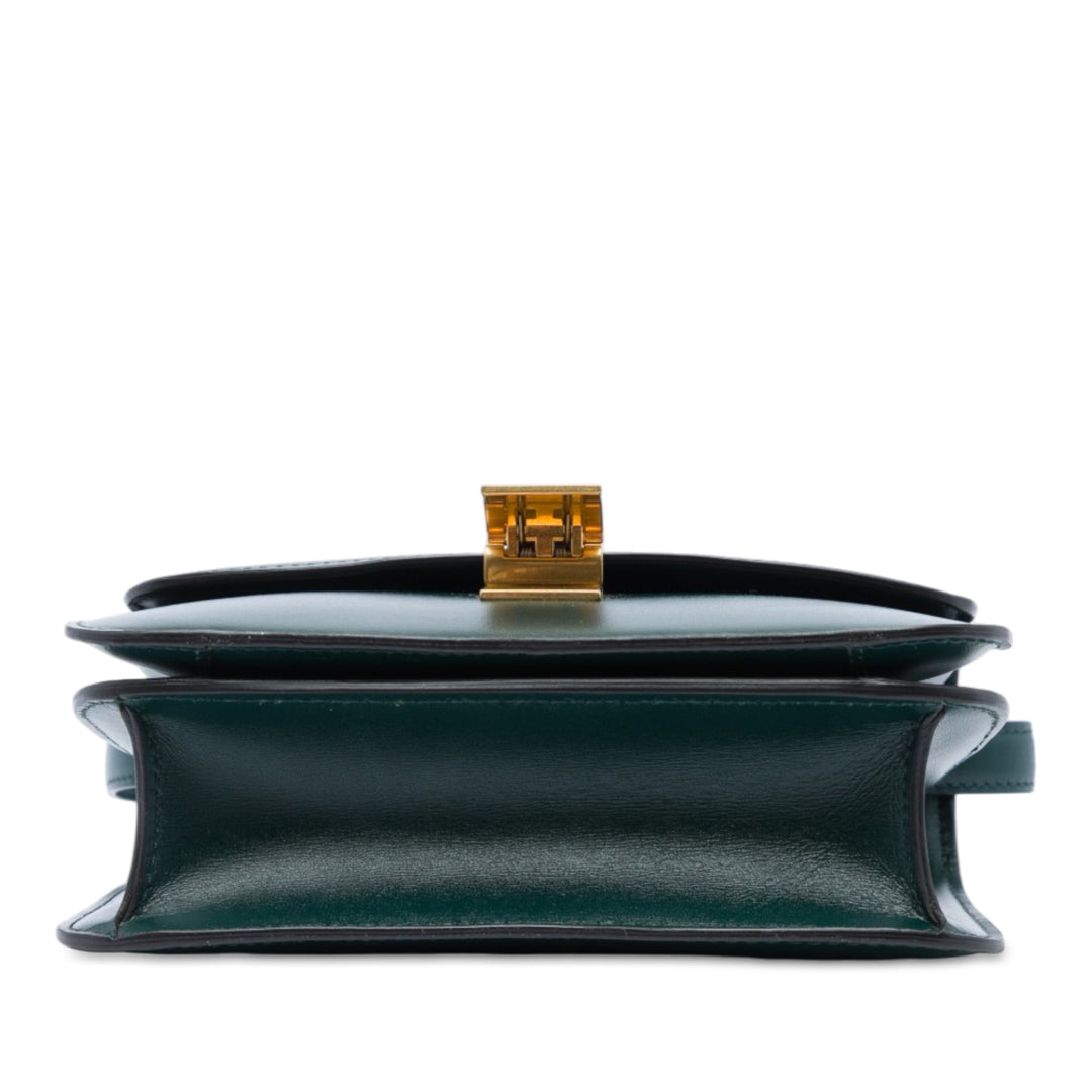 Celine Classic Boîte Teen Cuir de veau Vert – vue 3 – GABY PARIS